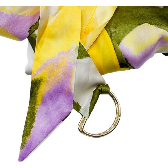 New French Connection Button Front Shirt Midi Dress Watercolor Medium NWT - Picture 4 of 9